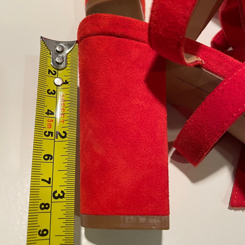 Bright Red INC Kailey Lace-up BlockHeel Sandals - Picture 7 of 8
